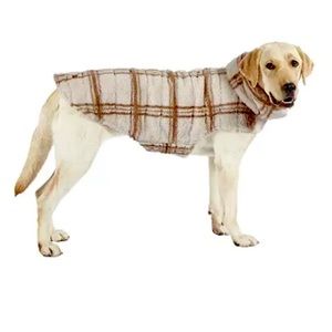 Koolaburra by UGG Melly Faux Fur Pet Dog Cat Vest Birch Plaid Medium Cream NIP